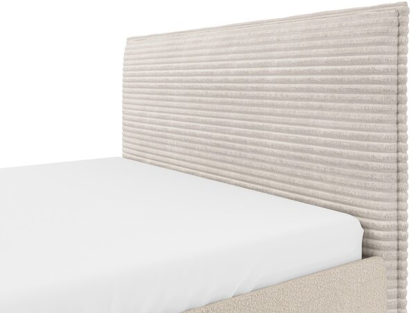 ČALOUNĚNÁ POSTEL, 140/200 cm, přírodní barvy MID.YOU - Postele s úložným prostorem, Online Only