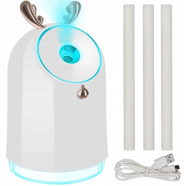 Malatec 16366 Zvlhčovač vzduchu USB, 250 ml bílý