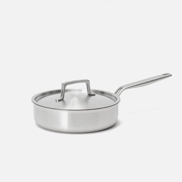 Fabini Hluboká pánev Lucca 4.0 Pro, ø 24 cm (2,5 l) - Nerezová beznýtová pánev z vícevrstvé nerezové oceli s poklicí