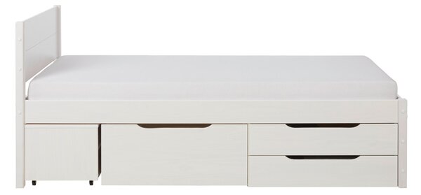 POSTEL S ÚLOŽNÝM PROSTOREM, 90/200 cm bílá Zandiara - Jednolůžkové postele, Online Only