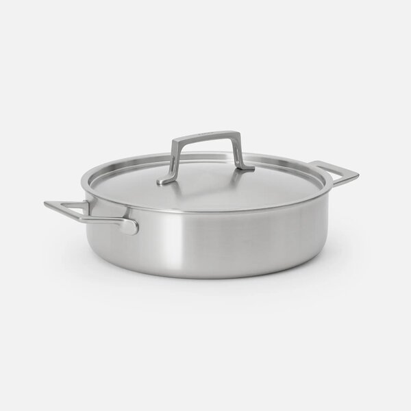 Fabini Tegame pánev Lucca 4.0 Pro, ø 28 cm (4 l) - Nerezová beznýtová pánev z vícevrstvé nerezové oceli s poklicí