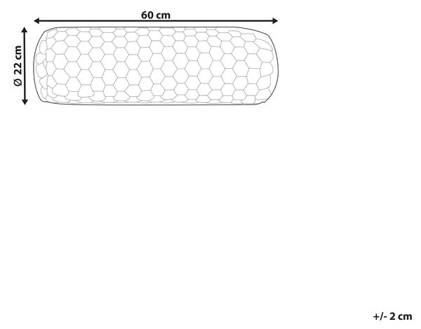Dekorativní polštář LINDEN Umělá kožešina 22 x 60 cm Růžová Bez vzoru