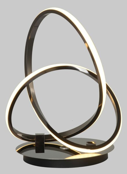 GeeTi Stolní lampa Bandol 12W 1200lm 3000K černý chrom