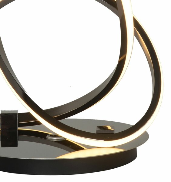 GeeTi Stolní lampa Bandol 12W 1200lm 3000K černý chrom