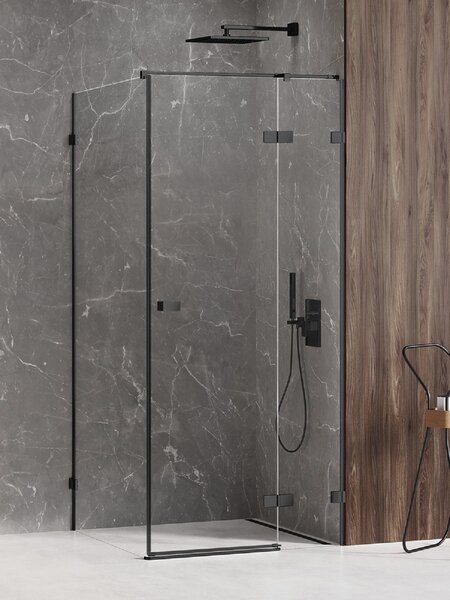 New Trendy Avexa Black sprchový kout 90x90 cm čtvercový černá matný/průhledné sklo EXK-1577