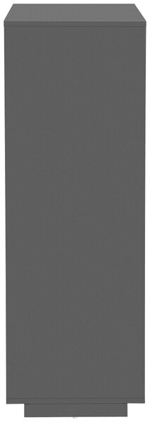 KOMODA, černá, barvy dubu, 110/115,5/40 cm Xora - Široké komody