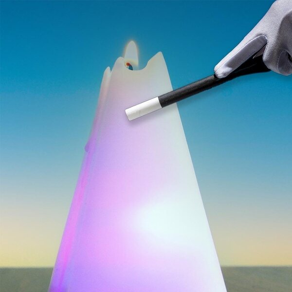 4Leaders LED svíčka měnící barvy čtyřstěnná pyramida 10×4,9×4,9 cm