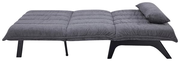 ROZKLÁDACÍ POHOVKA, dřevo, kov, textil, šedá Stylife - Rozkládací sedačky