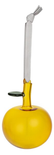 Skleněné ozdoby jablíčka OTC iittala žlutá 3 ks *