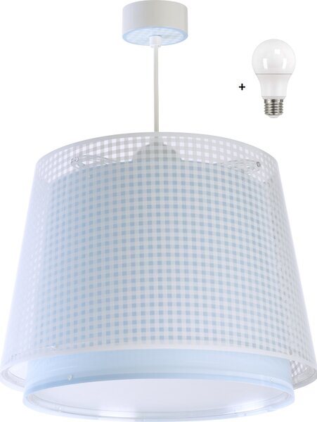 Dalber 80222T VICHY - Dětské závěsné svítidlo pro kluky + Dárek LED žárovka (Dětský modrý lustr )