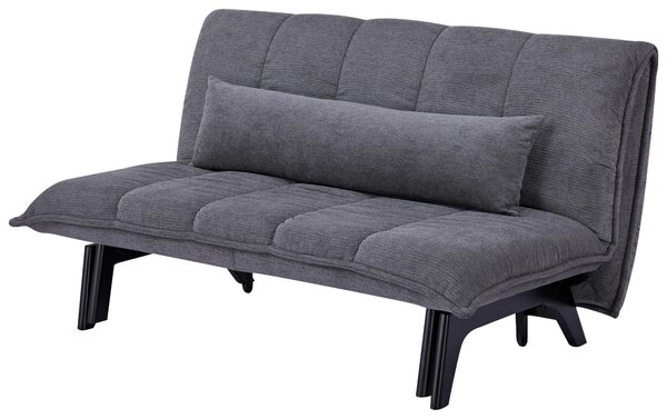 ROZKLÁDACÍ POHOVKA, dřevo, kov, textil, šedá Stylife - Rozkládací sedačky