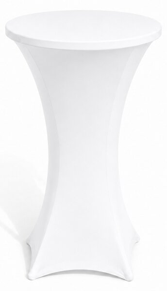 Skládací bistro stolek Ø 60 cm / výška 110 cm – bílý