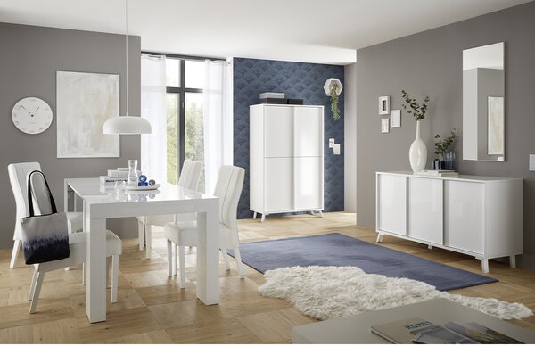 Příborník se 3 dveřmi, délka 156 cm - City