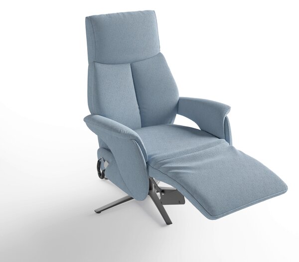 RELAXAČNÍ KŘESLO, textil, světle modrá Sit & More - Online Only křesla & taburety, Online Only