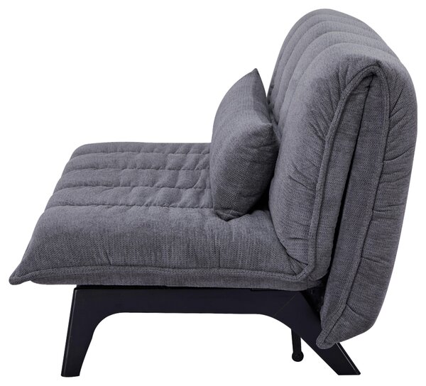 ROZKLÁDACÍ POHOVKA, dřevo, kov, textil, šedá Stylife - Rozkládací sedačky