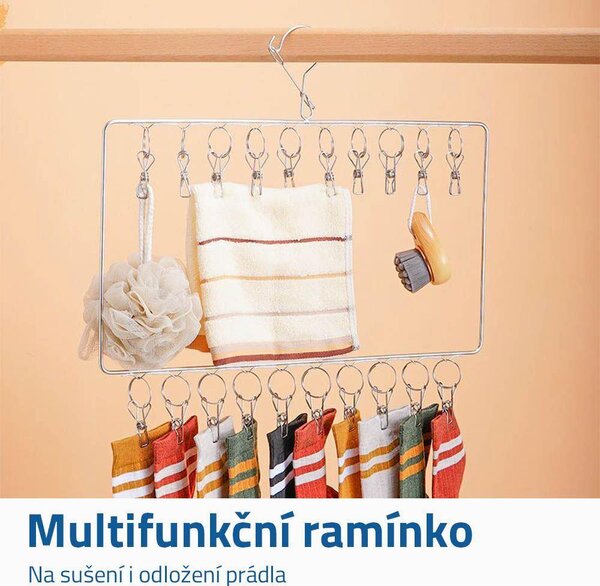 Ramínko s klipy