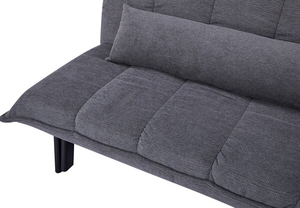ROZKLÁDACÍ POHOVKA, dřevo, kov, textil, šedá Stylife - Rozkládací sedačky