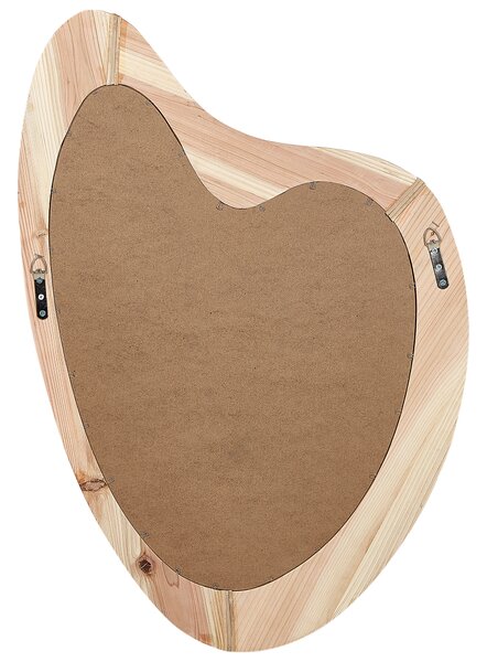 Zrcadlo NEURE 90 cm 77 cm Borovicové dřevo Přírodní