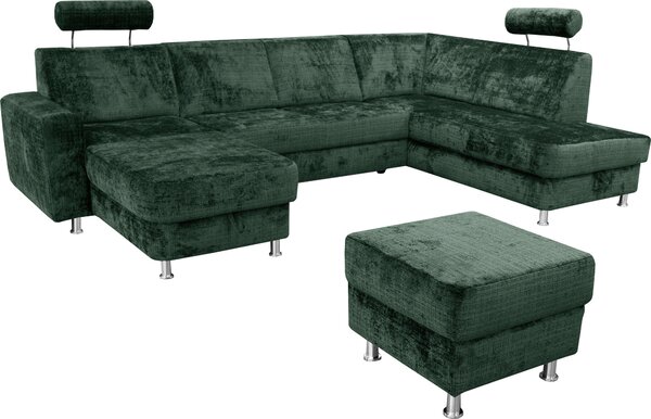SEDACÍ SOUPRAVA, textil, zelená Xora - Sedací soupravy