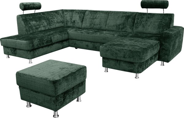 SEDACÍ SOUPRAVA, textil, zelená Xora - Sedací soupravy