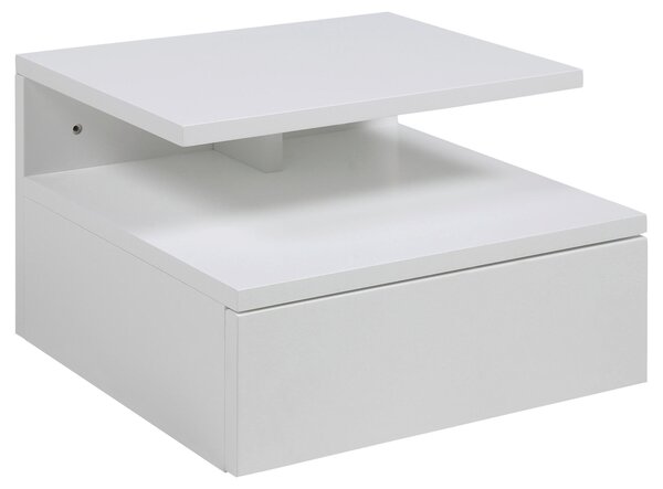 NOČNÍ STOLEK, bílá, 35/22,5/32 cm - Online Only noční stolky, Online Only
