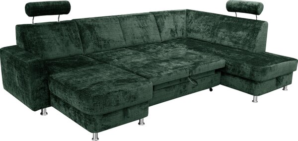 SEDACÍ SOUPRAVA, textil, zelená Xora - Sedací soupravy