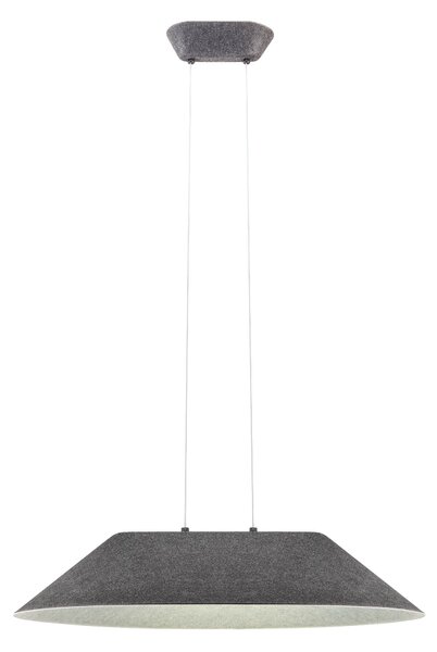 Redo Závěsné akustické LED svítidlo AKIRA ø 750mm, 12W Barva: Kávová-šedá, Teplota světla: 3000K - teplá bílá