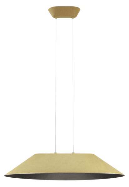 Redo Závěsné akustické LED svítidlo AKIRA ø 750mm, 12W Barva: Kávová-šedá, Teplota světla: 3000K - teplá bílá