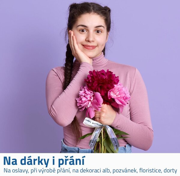 Dekorativní stuha - Happy Birthday