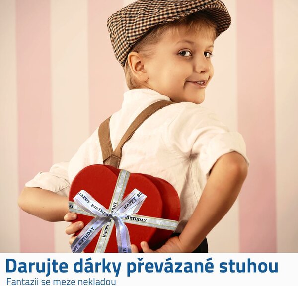 Dekorativní stuha - Happy Birthday