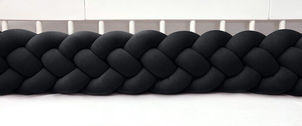 Copánkový mantinel čtyřpásmový - černý Délka mantinelu: 120 cm