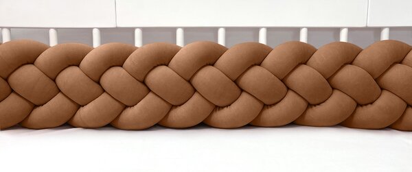 Copánkový mantinel čtyřpásmový - čokoládový Délka mantinelu: 120 cm