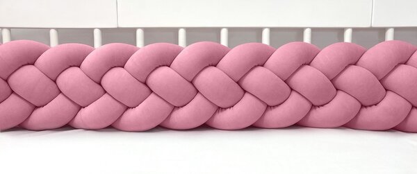 Copánkový mantinel čtyřpásmový - cukrová růžová Délka mantinelu: 120 cm