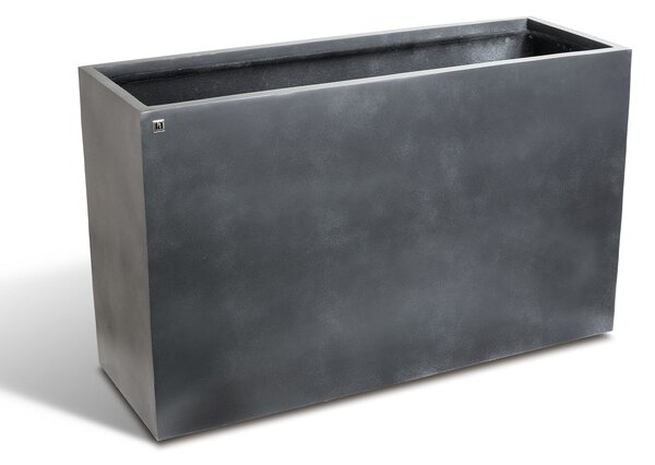 Rozdělovač prostoru a květináč Division Lite, 100/100 x 35/35 x 60/80 cm, betonově šedá, antracitová Barva:: antracitová, Rozměry:: 100x35x60cm