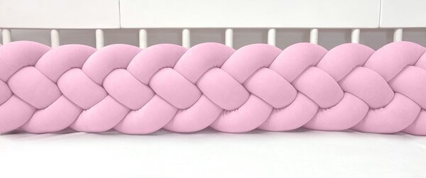 Copánkový mantinel čtyřpásmový - růžový 200 cm