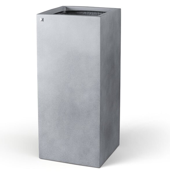 Květináč - Sloup, Division Lite Pedestal, dxšxv 35/35 x 35/35 x 80/100 cm, betonově šedá, antracitová Barva:: šedá, Rozměry:: 35x35x80