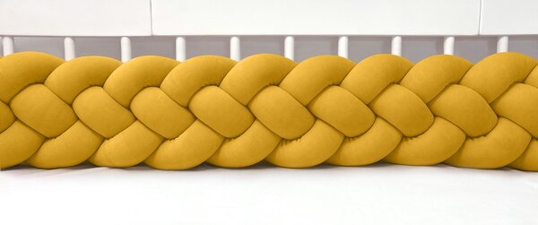 Copánkový mantinel čtyřpásmový - hořčicový Délka mantinelu: 120 cm