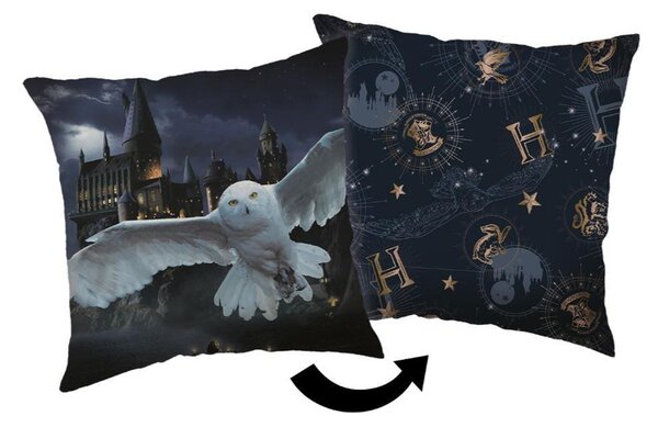 Oboustranný polštářek - Harry Potter sova Hedvika