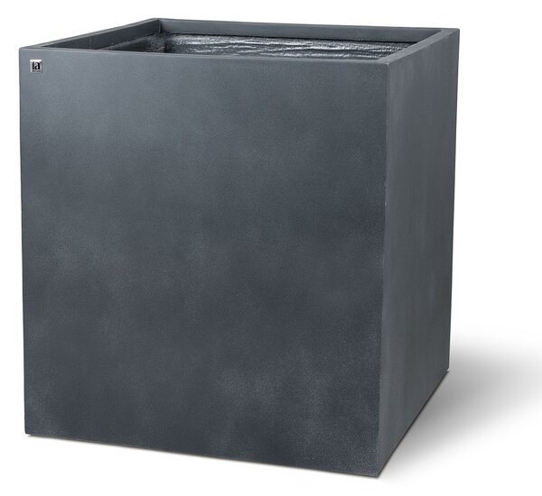 Květináč - Kostka, Division Lite CUBE, dxšxv 40/50/60 x 40/50/60 x 44/54/64 cm, betonově šedá, antracitová Barva:: antracitová, Rozměry:: 60x60x64cm