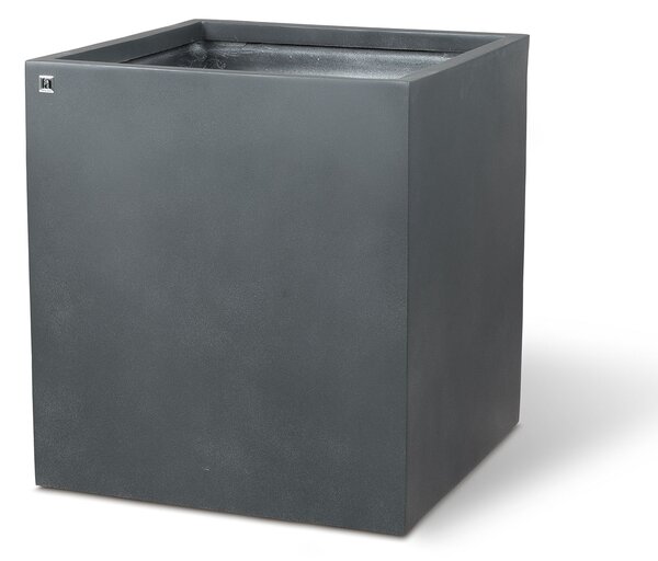 Květináč - Kostka, Division Lite CUBE, dxšxv 40/50/60 x 40/50/60 x 44/54/64 cm, betonově šedá, antracitová Barva:: antracitová, Rozměry:: 50x50x54cm
