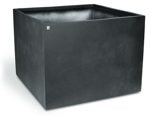Květináč Division Lite CUBE BIG, dxšxv 80/100 x 80/100 x 60/80 cm, betonově šedá, antracitová Barva:: antracitová, Rozměry:: 80x80x60cm