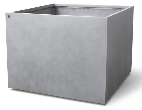 Květináč Division Lite CUBE BIG, dxšxv 80/100 x 80/100 x 60/80 cm, betonově šedá, antracitová Barva:: šedá, Rozměry:: 80x80x60cm