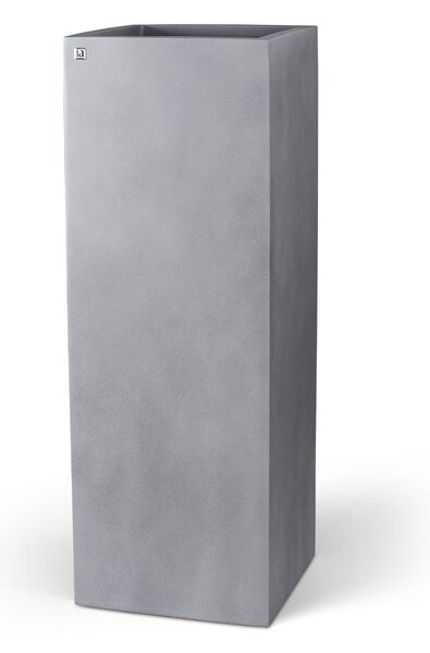 Květináč - Sloup, Division Lite Pedestal, dxšxv 35/35 x 35/35 x 80/100 cm, betonově šedá, antracitová Barva:: šedá, Rozměry:: 35x35x100