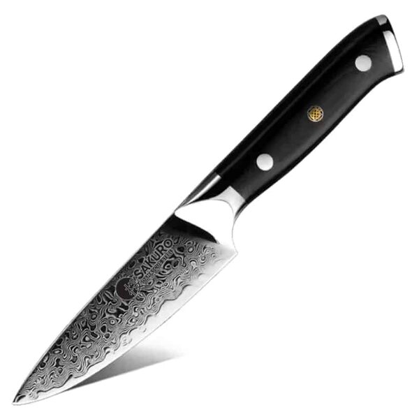 Loupací nůž z damaškové oceli SaKuRo G10 8,9 cm