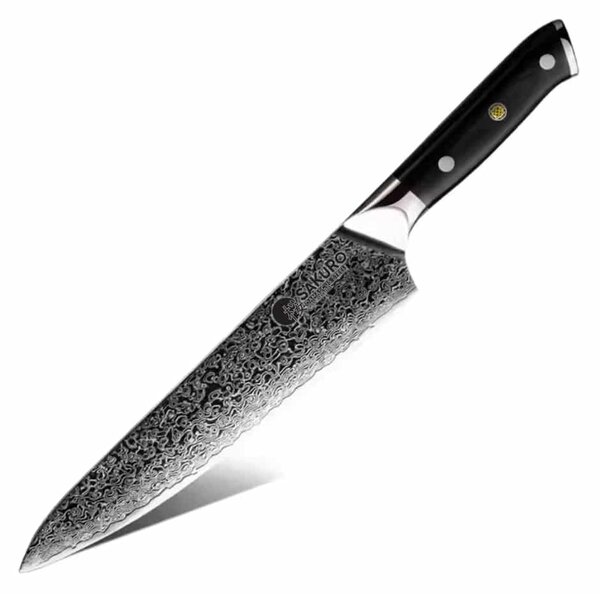 Šéfkuchařský nůž z damaškové oceli SaKuRo G10 20,3 cm