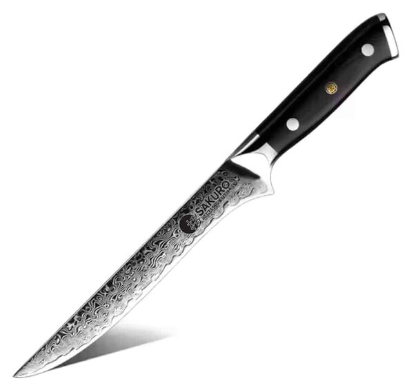 Vykošťovací nůž z damaškové oceli SaKuRo G10 14 cm