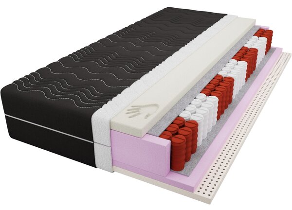 MATZZZ Viscoelastická taštičková matrace + latex 70x200 TOBIAS NOIR
