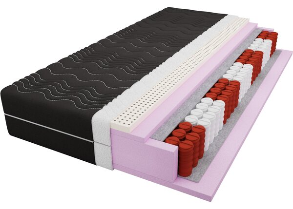 MATZZZ Taštičková latexová matrace 70x200 THEO NOIR