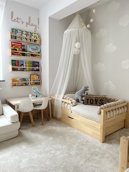 Dětská postel Basic bello se šuplíkem Velikost spací plochy: 120x60, Barva: přírodní dřevo