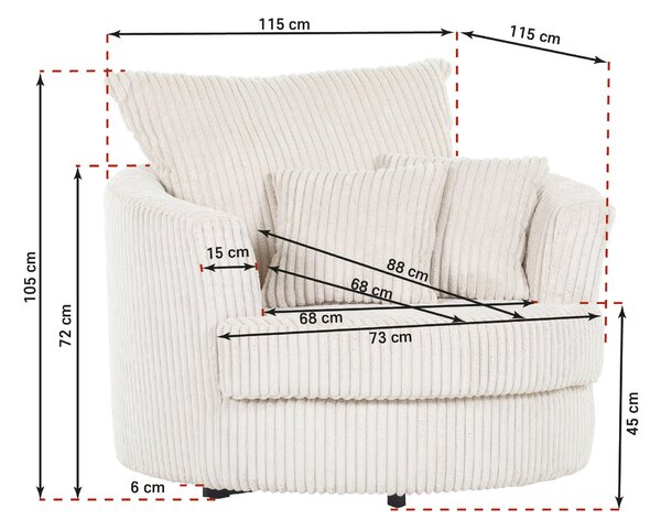 KŘESLO, textil, béžová Carryhome - Křesla klasická